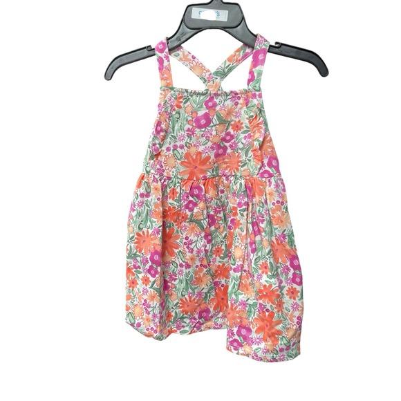 Carter's Other - Carter's Baby Girl Dress 2T Floral Crossback Summer Sundress Pink Orange‎